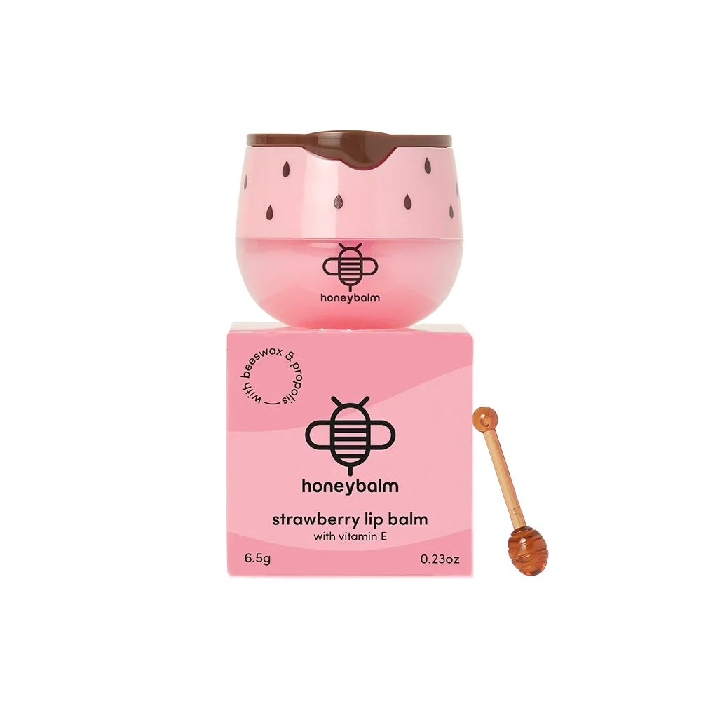 Honeybalm Strawberry pink tub with applicator 