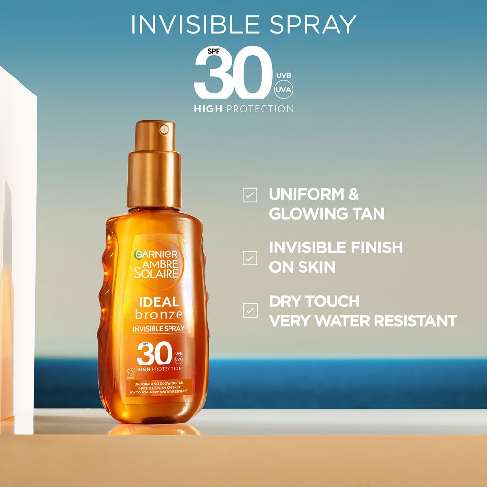 Garnier Ambre Solaire Ideal Bronze SPF30 Invisible Spray 150ml
