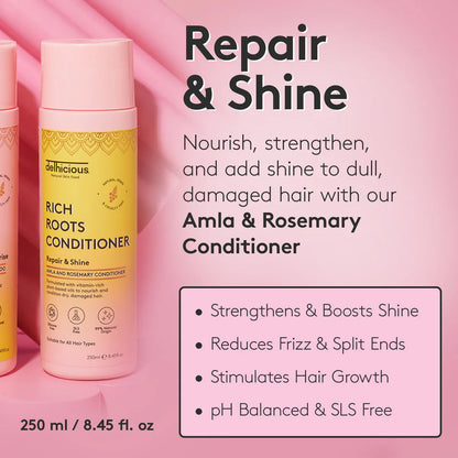 Delhicious Rich Roots Amla &amp; Rosemary Conditioner - 250ml