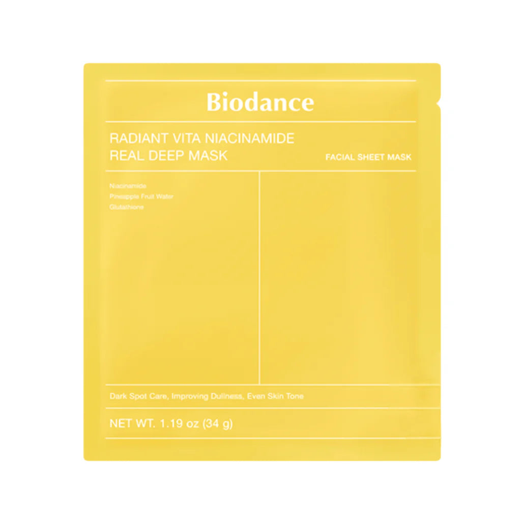 Biodance Radiant Vita Niacinamide Real Deep Mask 1pc