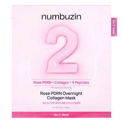 Numbuzin No.2 Rose PDRN Overnight Collagen Mask 1pc