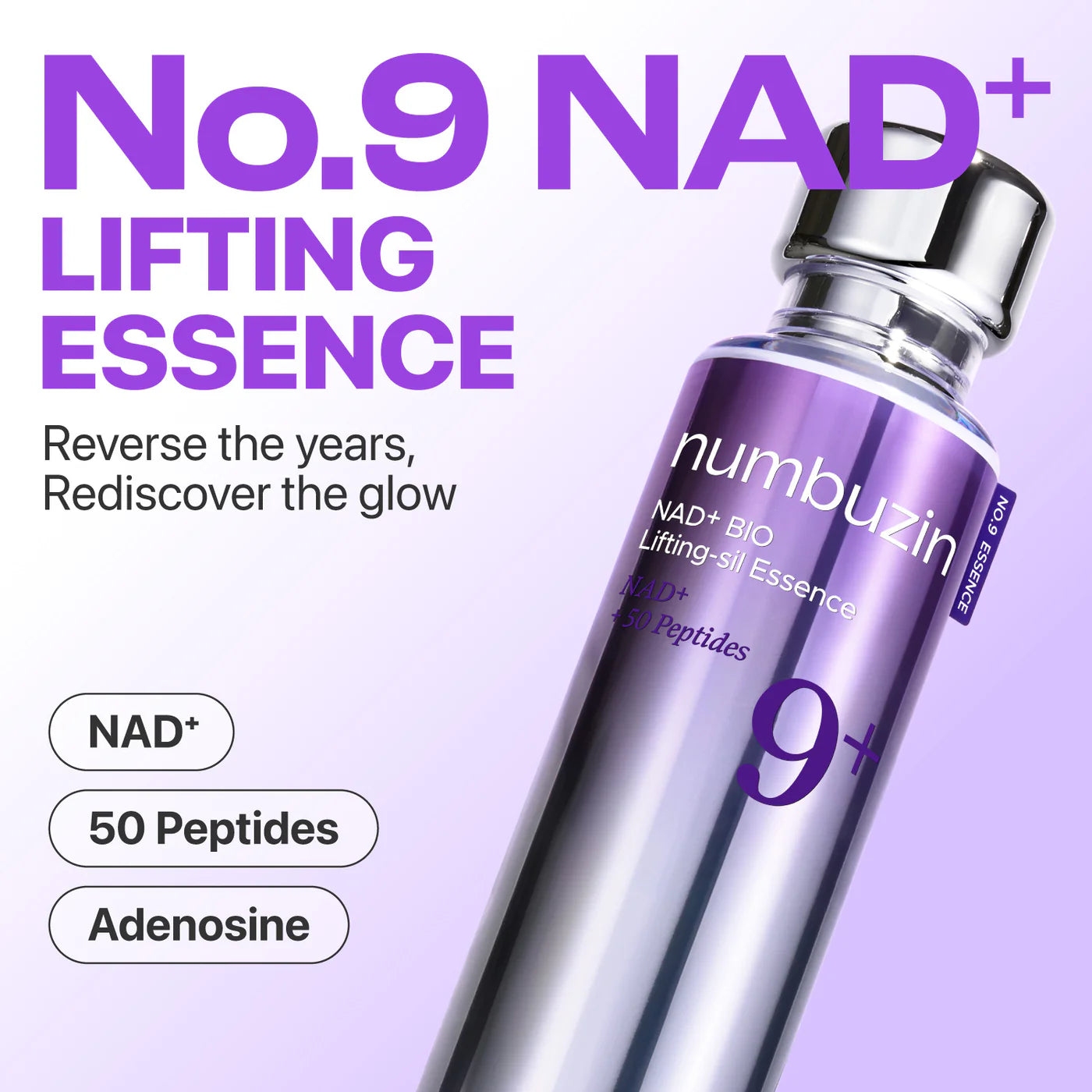 Numbuzin No. 9 NMN+ BIO Lifting-sil Essence 50ml (+ Mask & Lifting Band)