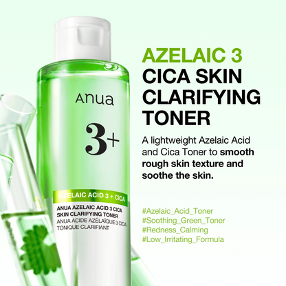 Anua Azelaic Acid 3 Cica Skin Clarifying Toner 250ml