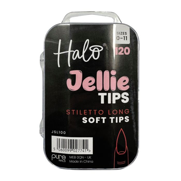 Halo Jellie Nail Tips - Stiletto (Long)
