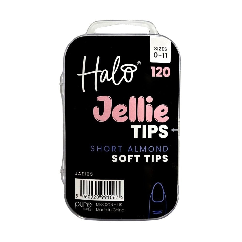 Halo Jellie Nail Tips - Short Almond