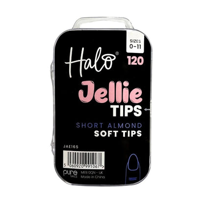 Halo Jellie Nail Tips - Short Almond