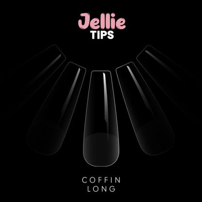 Halo Jellie Nail Tips - Coffin (Long)