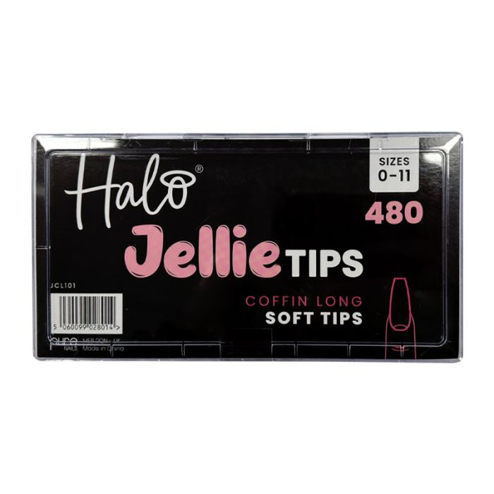Halo Jellie Nail Tips - Coffin (Long)