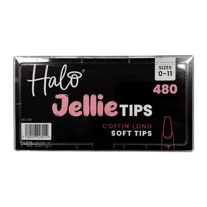 Halo Jellie Nail Tips - Coffin (Long)