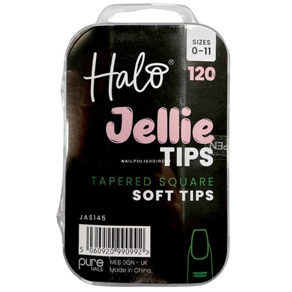 Halo Jellie Nail Tips - Tapered Square