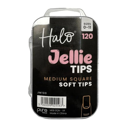Halo Jellie Nail Tips - Medium Square