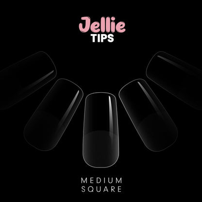 Halo Jellie Nail Tips - Medium Square