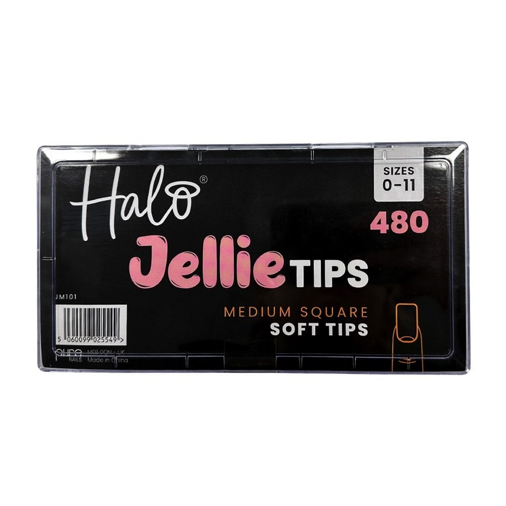 Halo Jellie Nail Tips - Medium Square