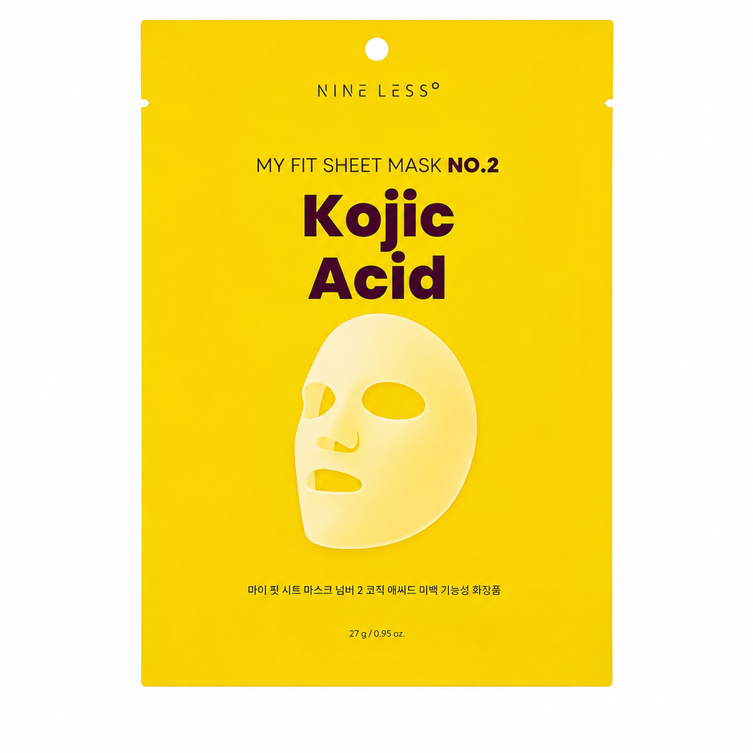NINE LESS My Fit Sheet Mask NO.2 Kojic Acid (1pc)