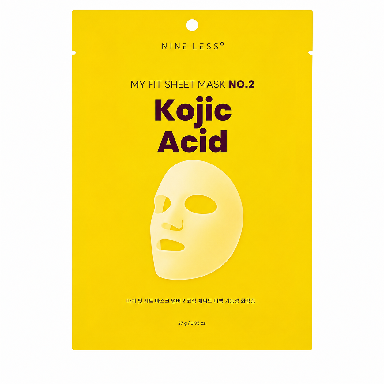 NINE LESS My Fit Sheet Mask NO.2 Kojic Acid (1pc)