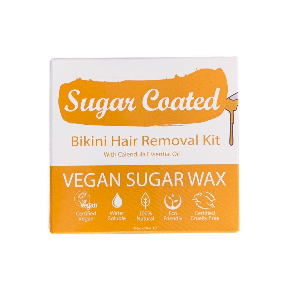 Sugar Coated Bikini Hair Removal Wax Kit 200g