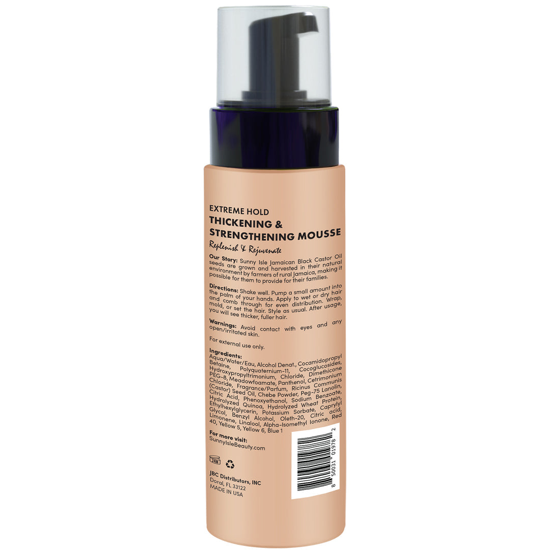 Sunny Isle Pure Chebe Extreme Hold Thickening & Strengthening Mousse 8oz