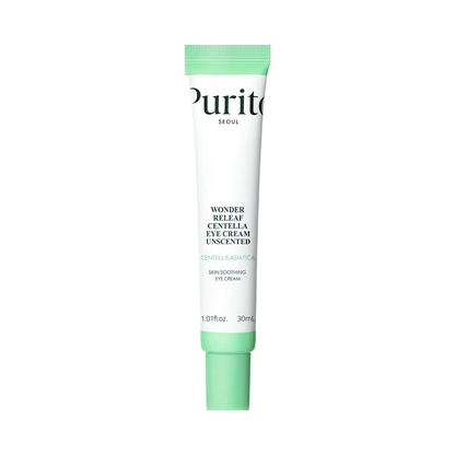 Tube of Purito Wonder Release Centella Eye Cream on a white background