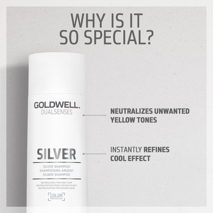 Goldwell Dualsenses Silver Shampoo For Grey &amp; Cool Blonde Hair 250ml