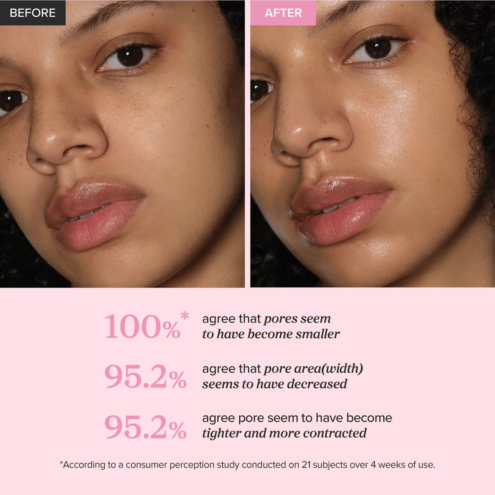 beauty of joseon pore firming serum red bean pdrn and peptide clinical testing before and after