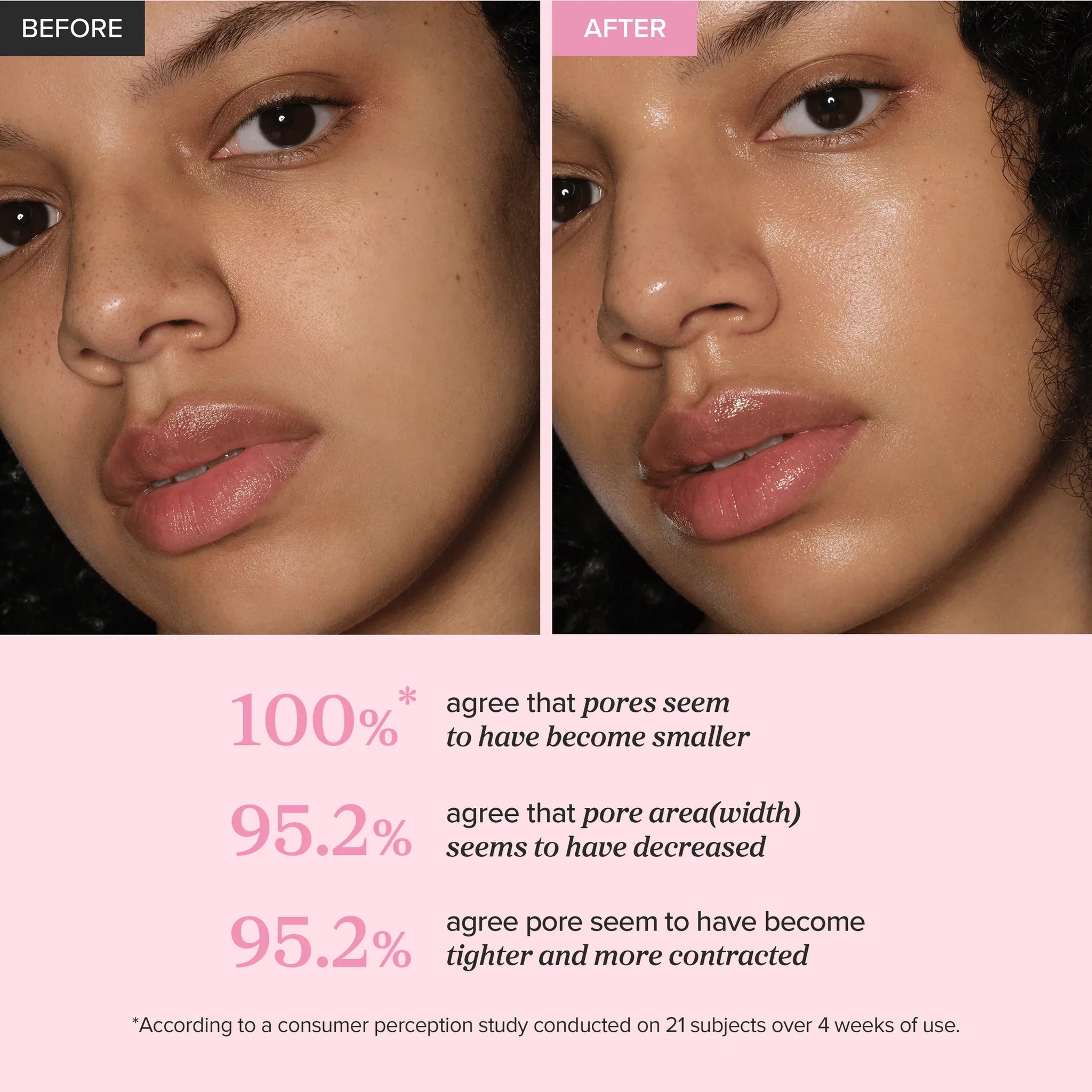 beauty of joseon pore firming serum red bean pdrn and peptide clinical testing before and after