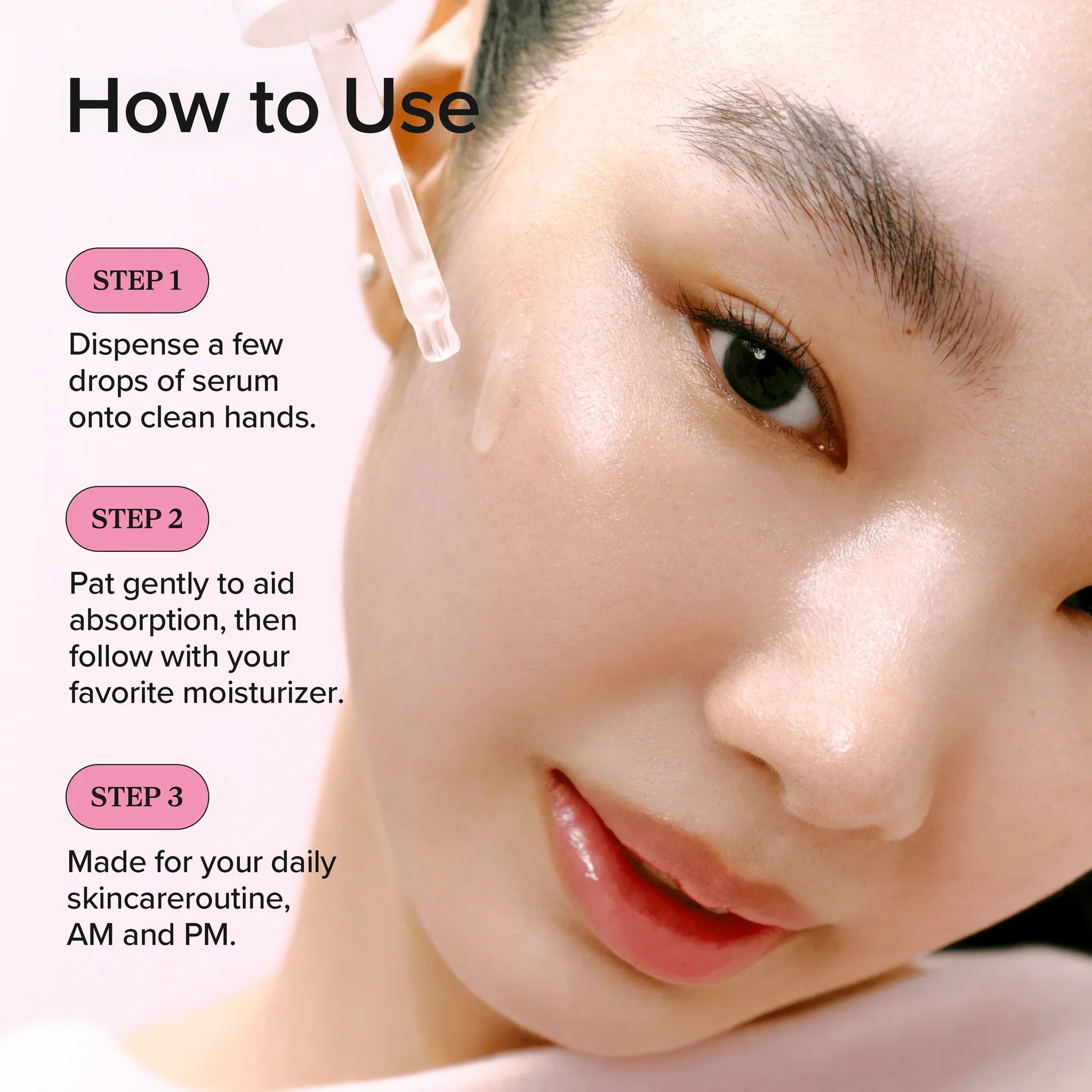 beauty of joseon pore firming serum red bean pdrn and peptide how to use infographic 