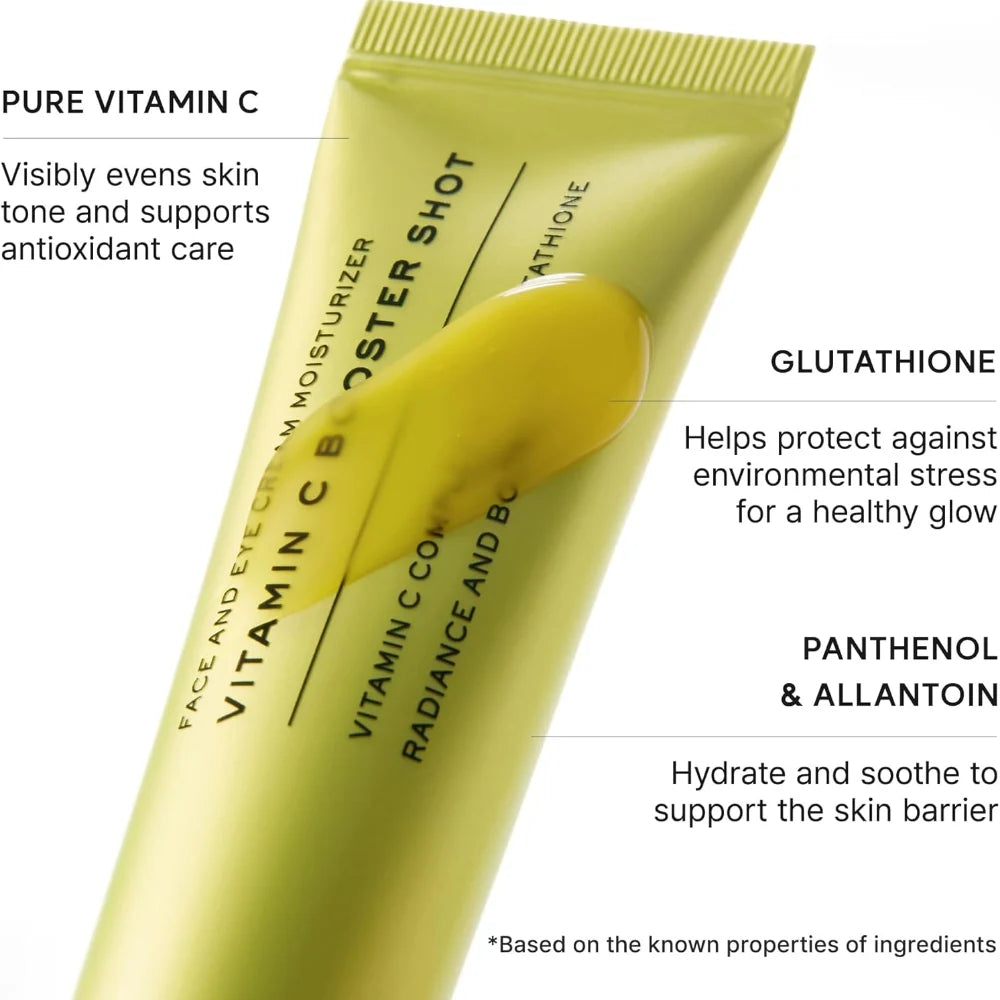 arencia vitamin c booster shot face and eye cream moisturiser 30ml key ingredients