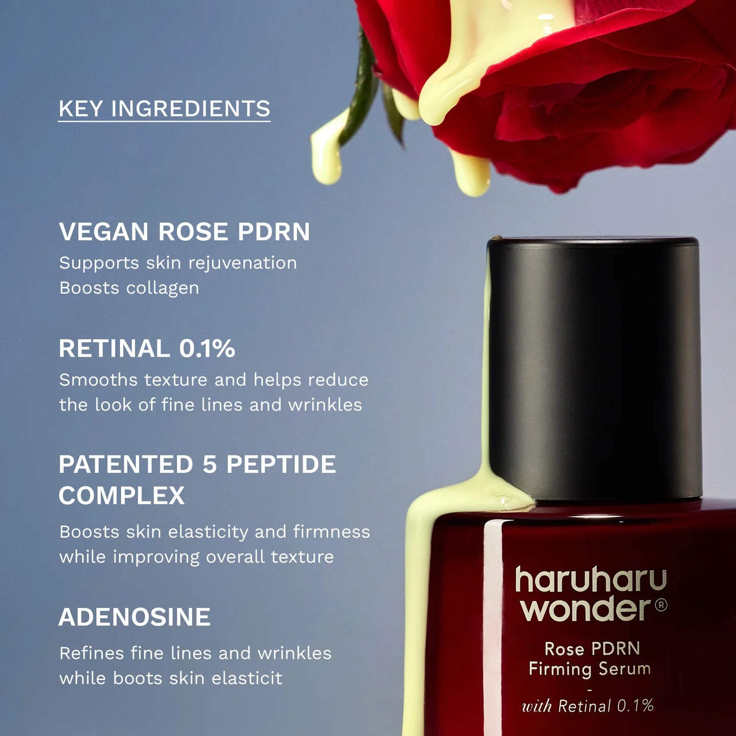 Haruharu Wonder Rose PDRN Firming Serum Retinal 0.1% 30ml