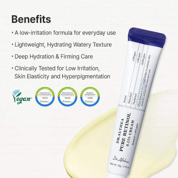 dr. althea pure retinol 0.15% cream benefits