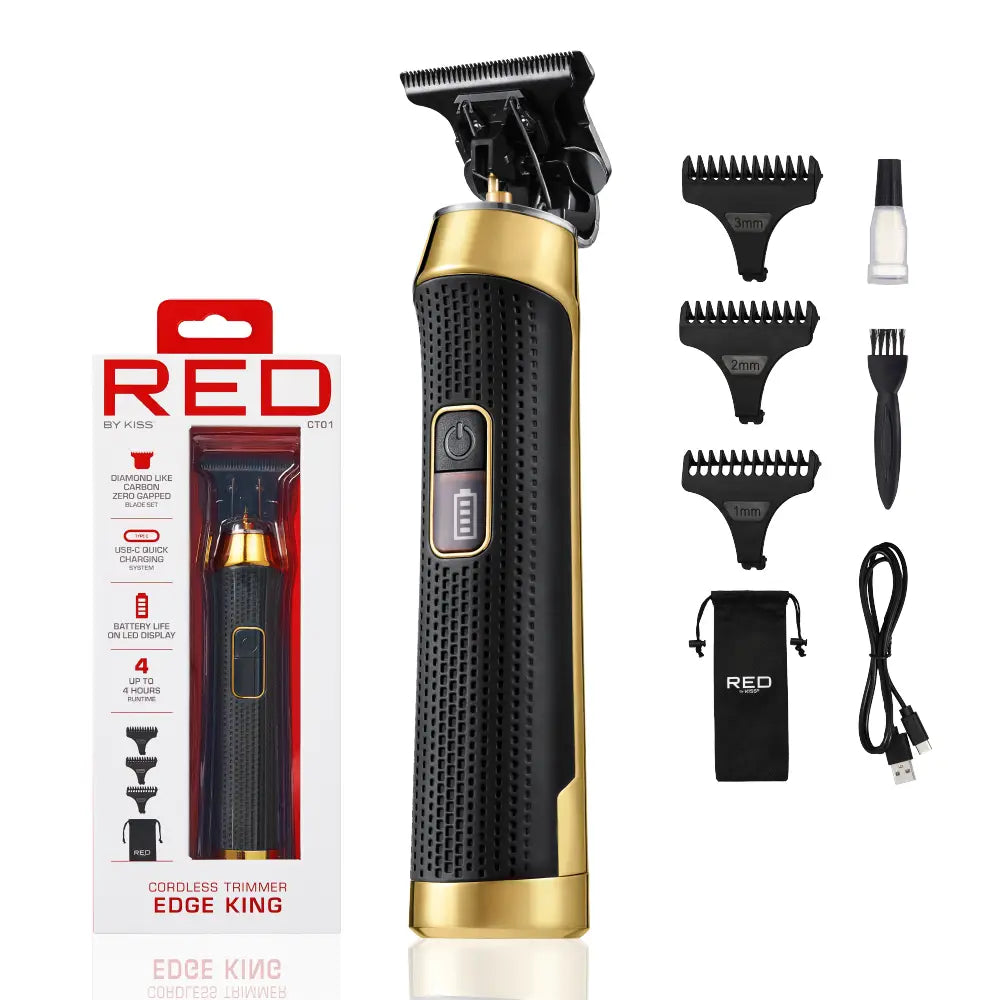 Red By Kiss Cordless Trimmer Edge King