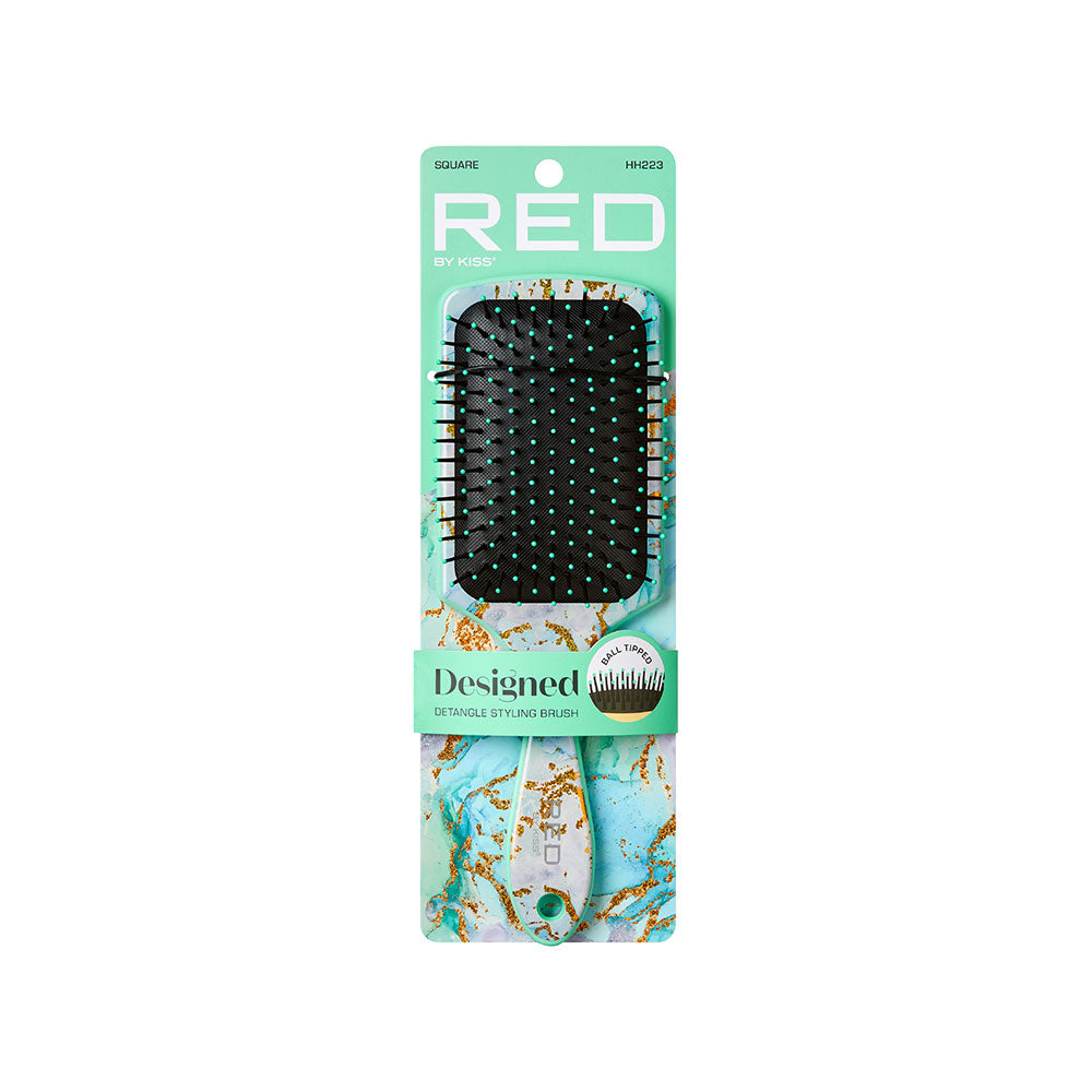 Red By Kiss Designed Brush Paddle