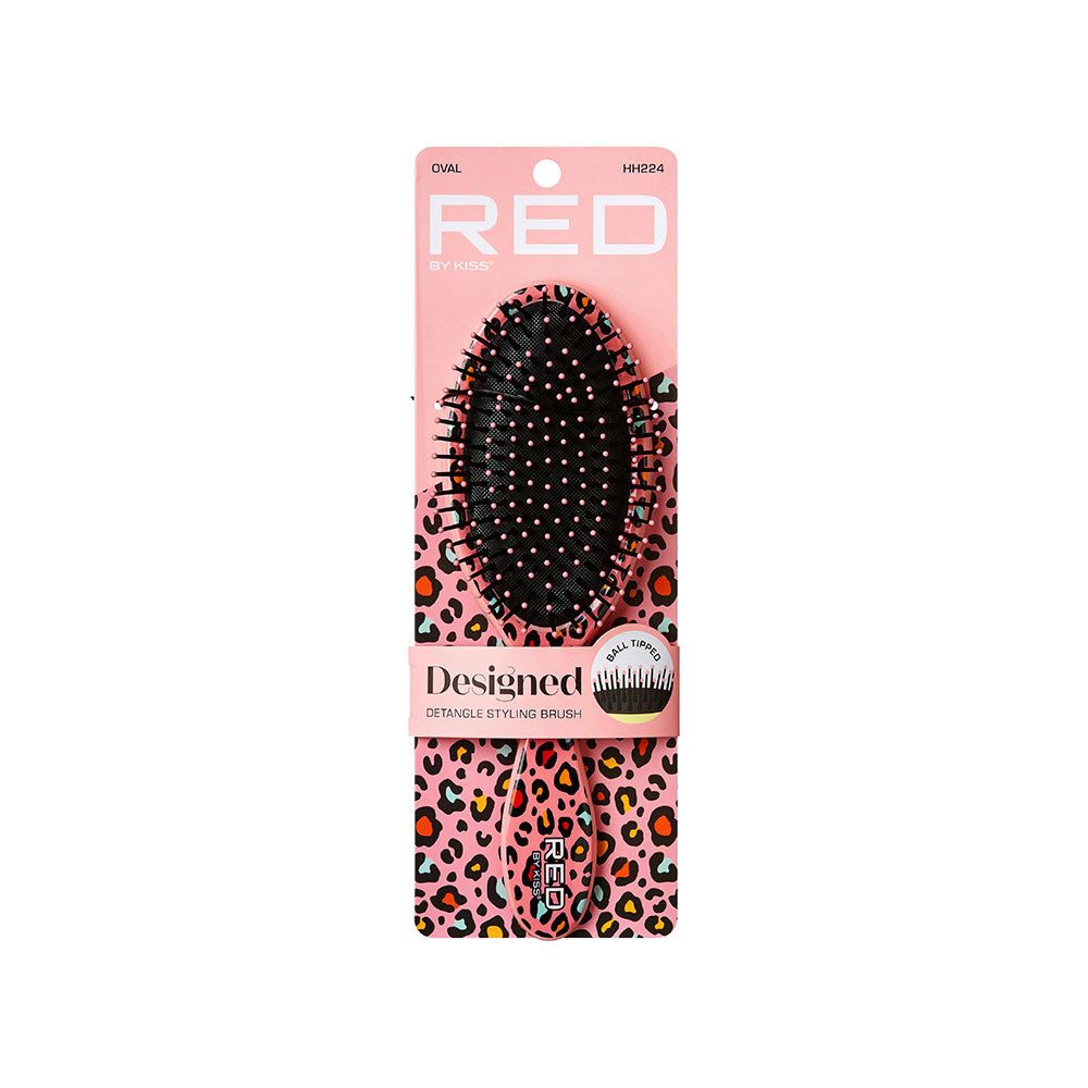Red By Kiss Designed Brush Oval