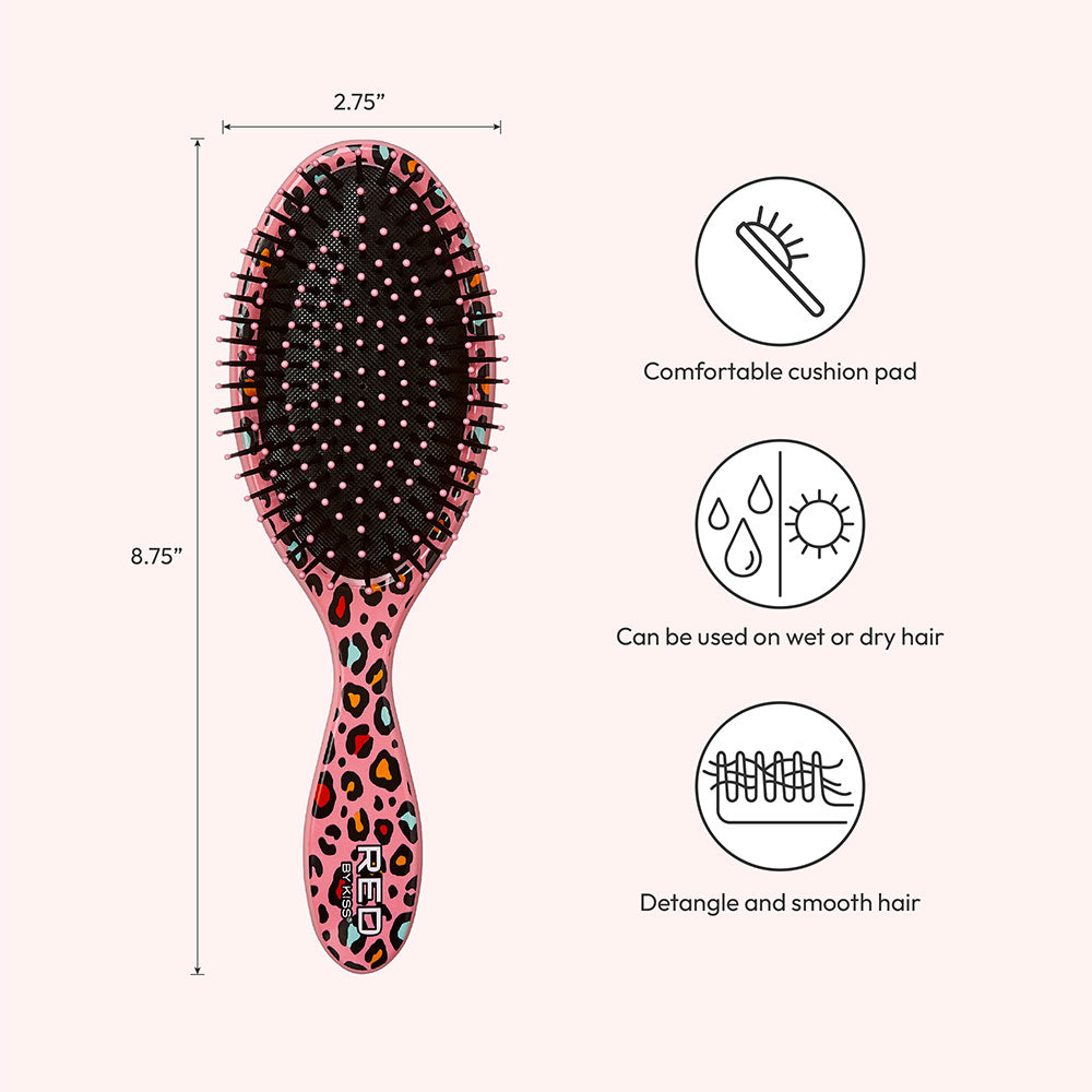 Red By Kiss Designed Brush Oval