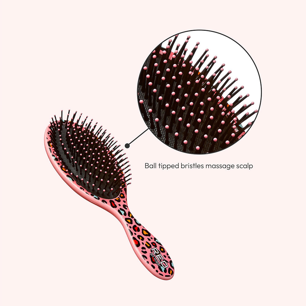 Red By Kiss Designed Brush Oval