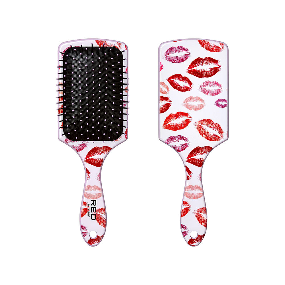 Red By Kiss Designed Brush Paddle