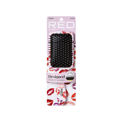 Red By Kiss Designed Brush Paddle