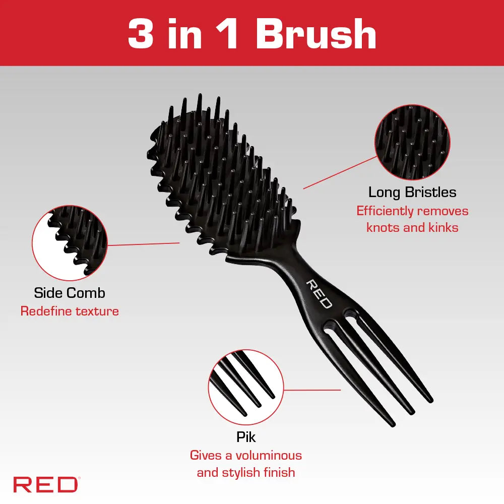 Red By Kiss 4-In-1 Curl &amp; Care Brush