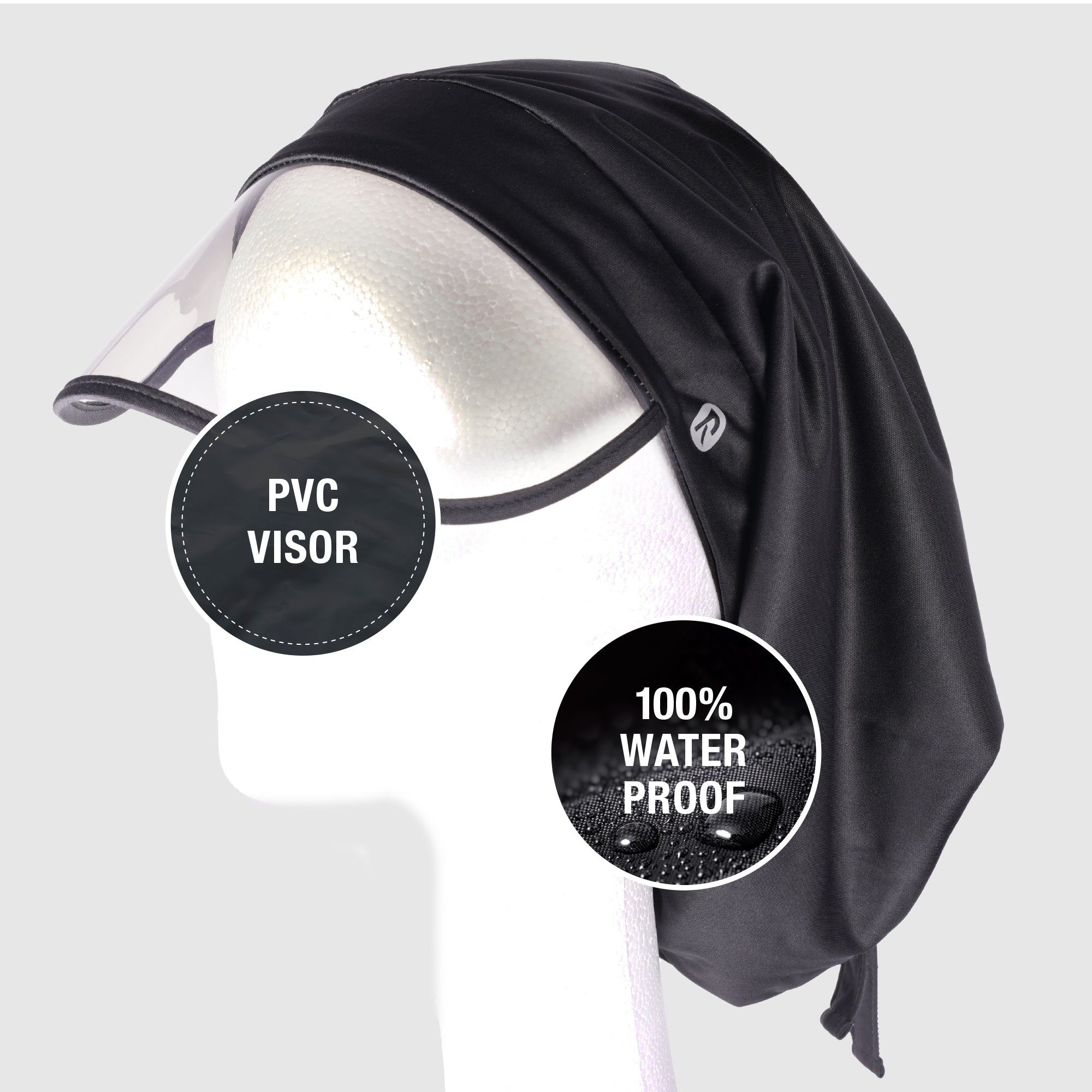 Red By Kiss 100% Waterproof Premium Satin Lined Rain Cap X-Large