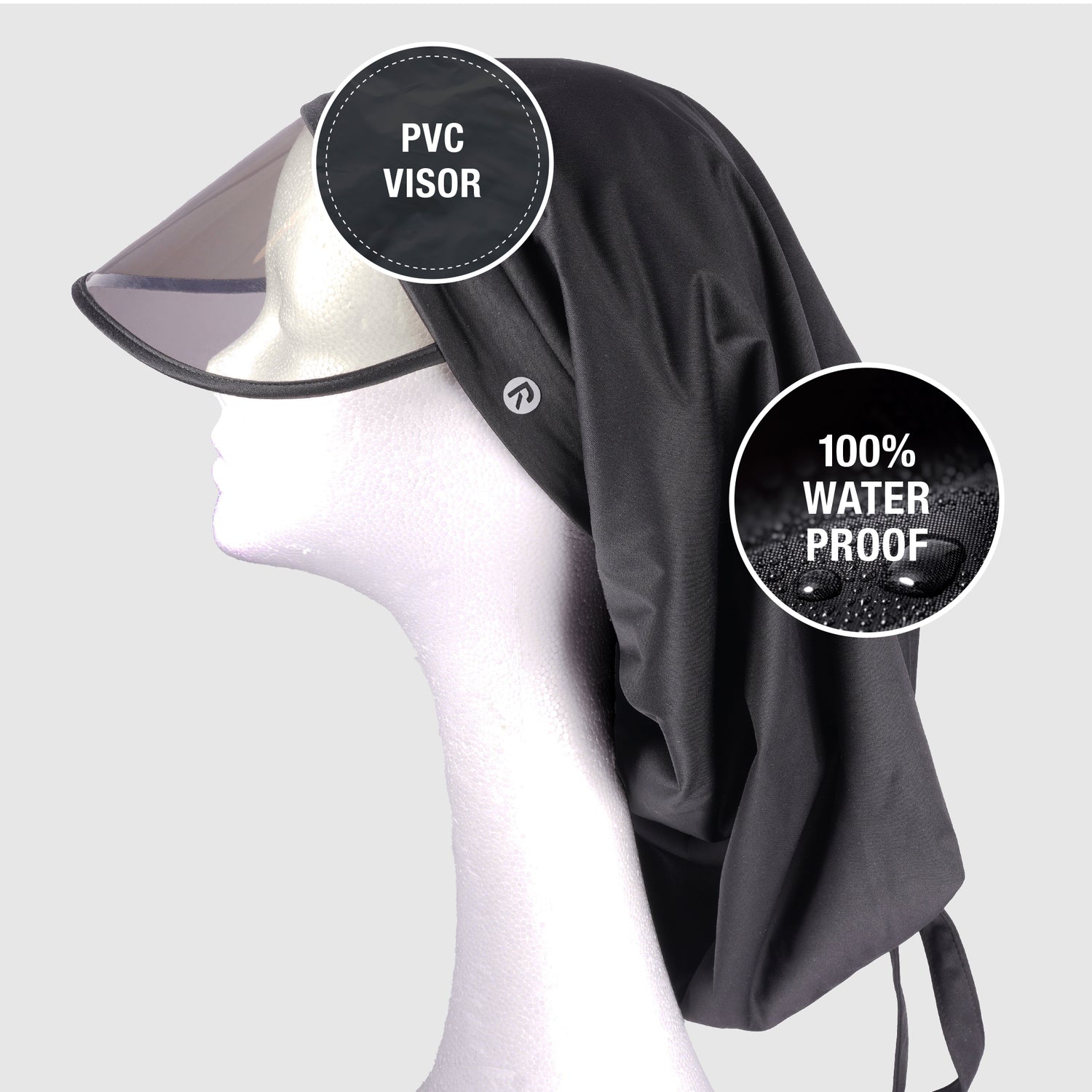 Red By Kiss 100% Waterproof Premium Satin Lined Rain Braid Cap