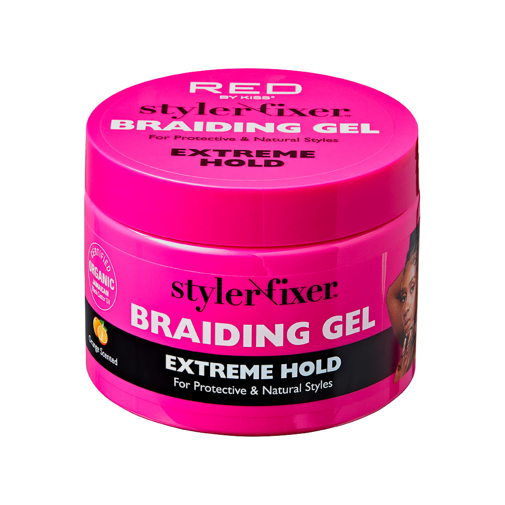 Red By Kiss Style Fixer Braiding Gel Extreme Hold 6oz