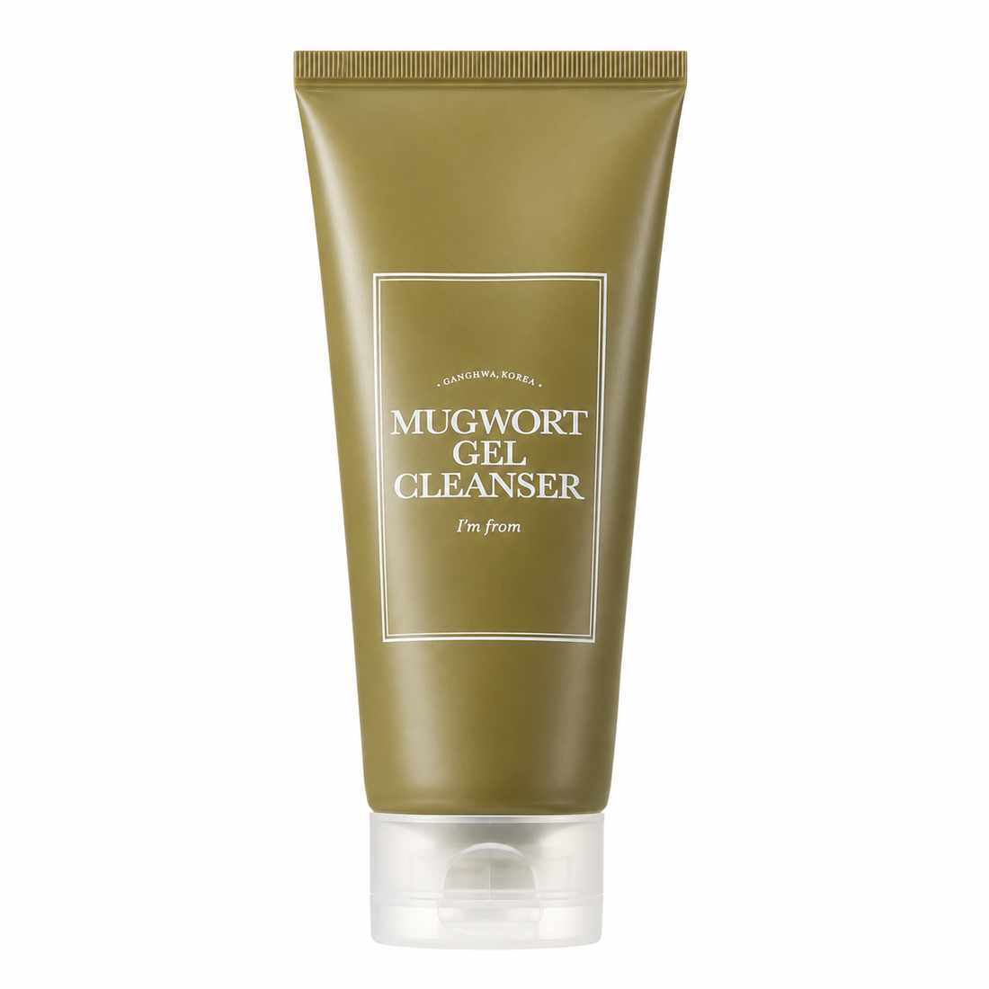 I’m From Mugwort Gel Cleanser 150ml thumbnail image, green tube, text reads gangwha, korea mugwort gel cleanser i&