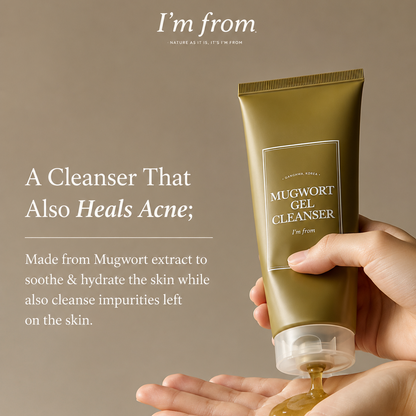I’m From Mugwort Gel Cleanser 150ml a cleanser that also heals acne