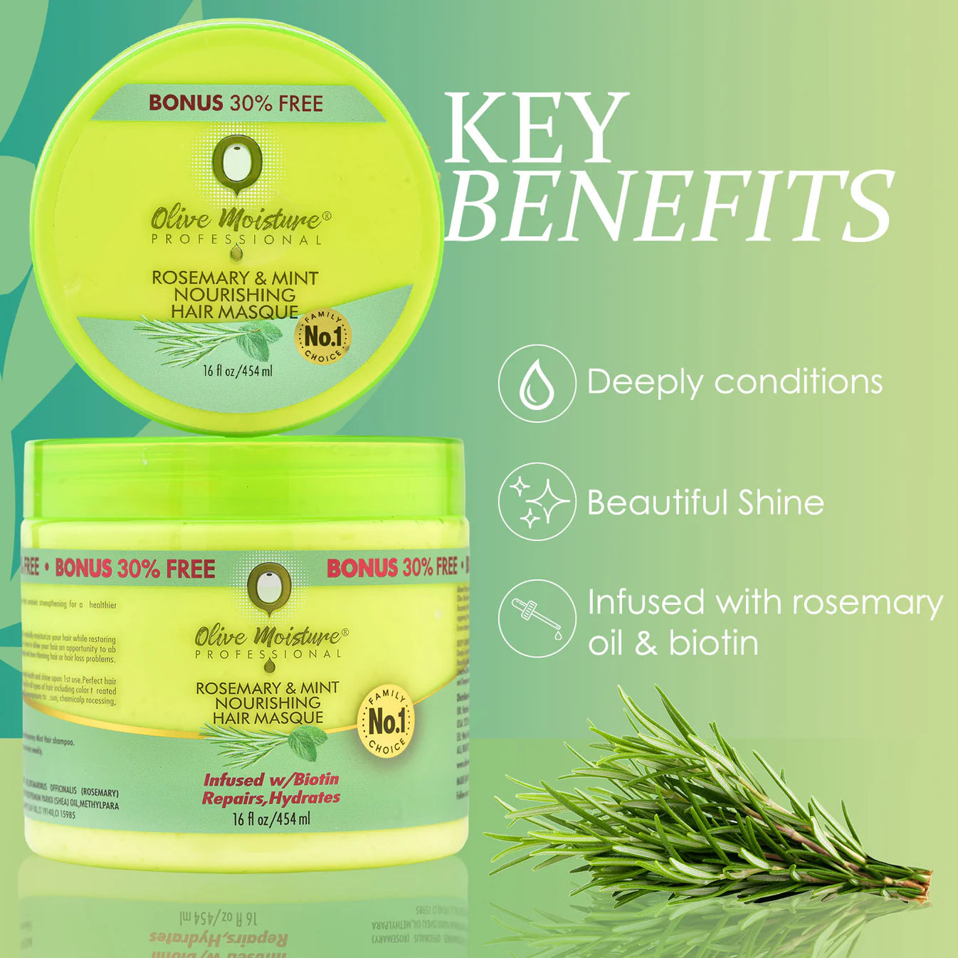 Olive Moisture Rosemary & Mint Nourishing Hair Mask 454ml