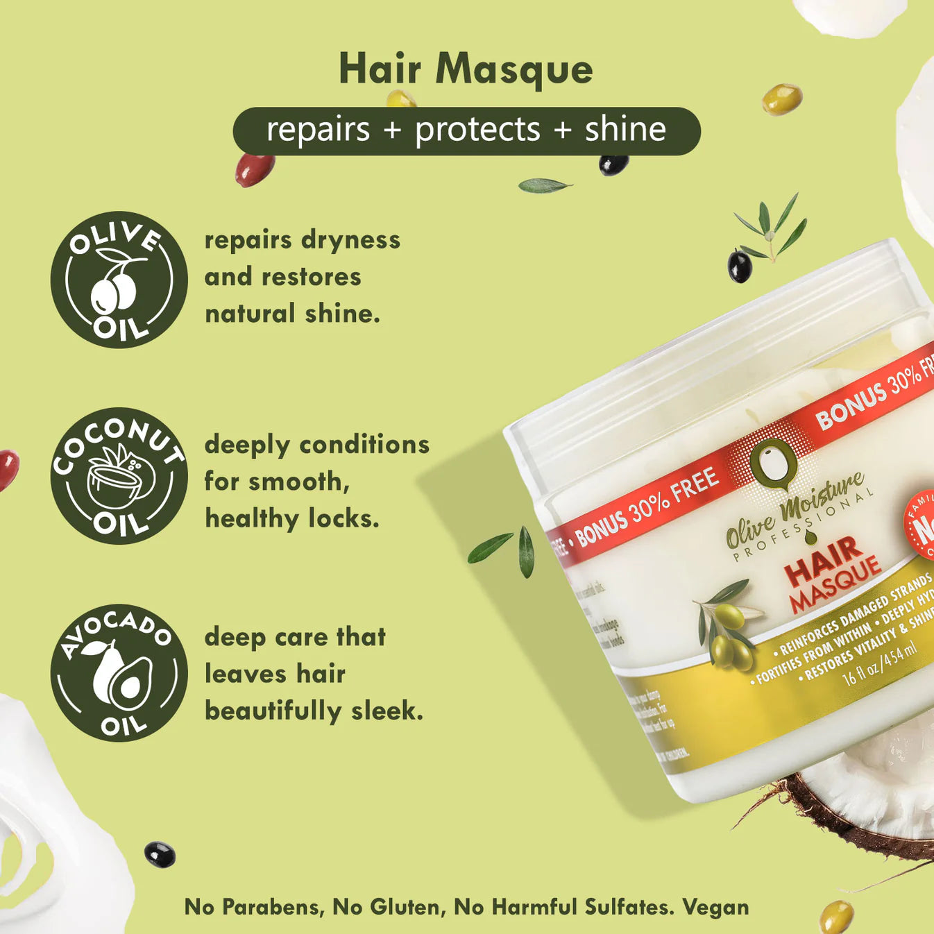 Olive Moisture Hair Masque 454ml