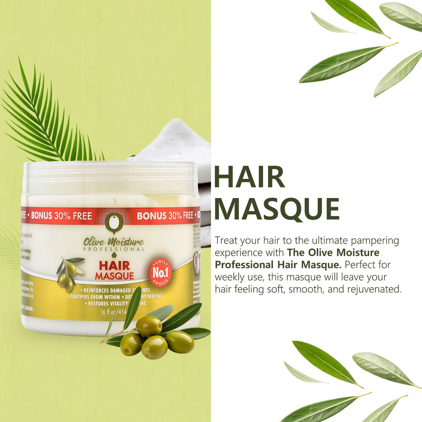 Olive Moisture Hair Masque 454ml