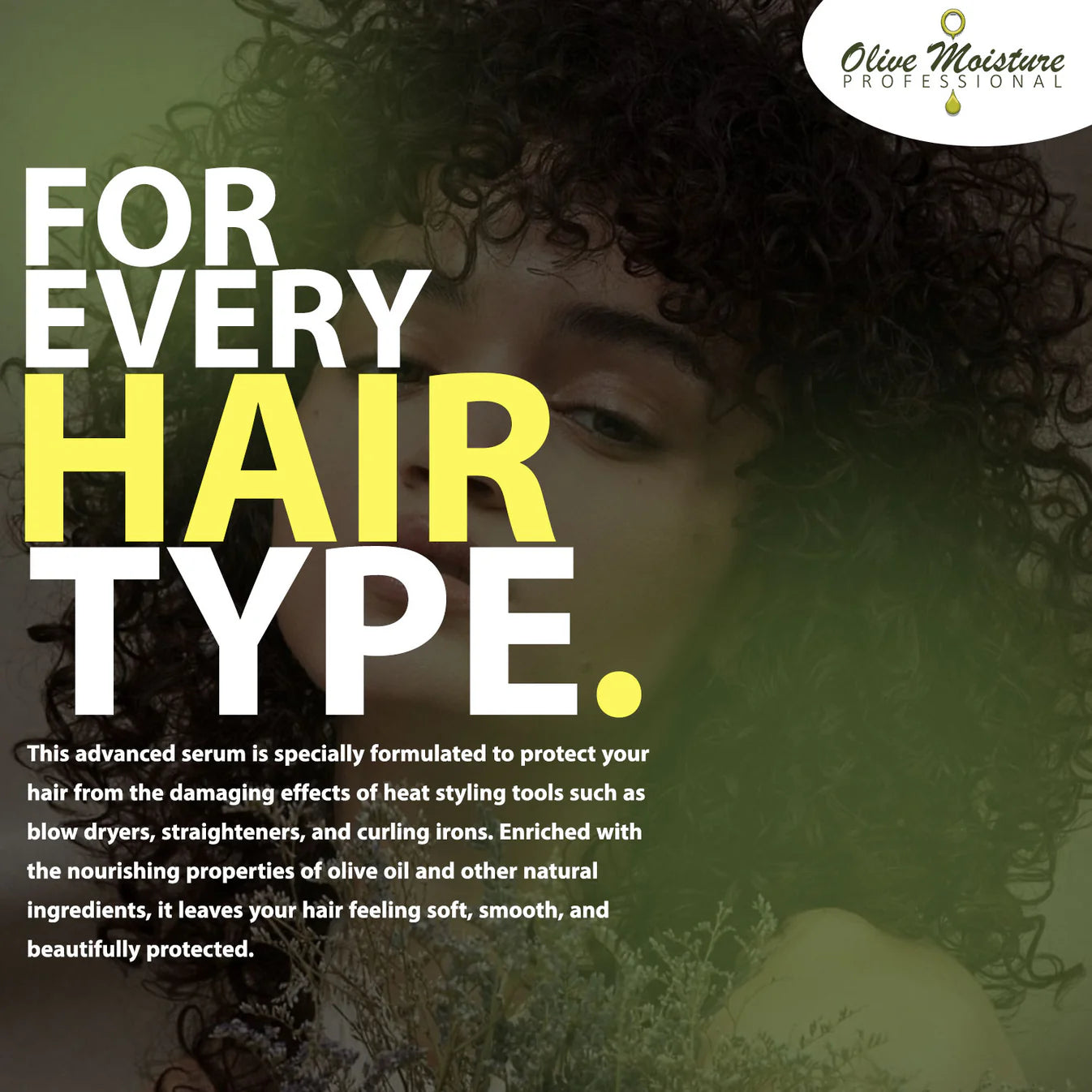 Olive Moisture Heat Protector Hair Serum 177ml