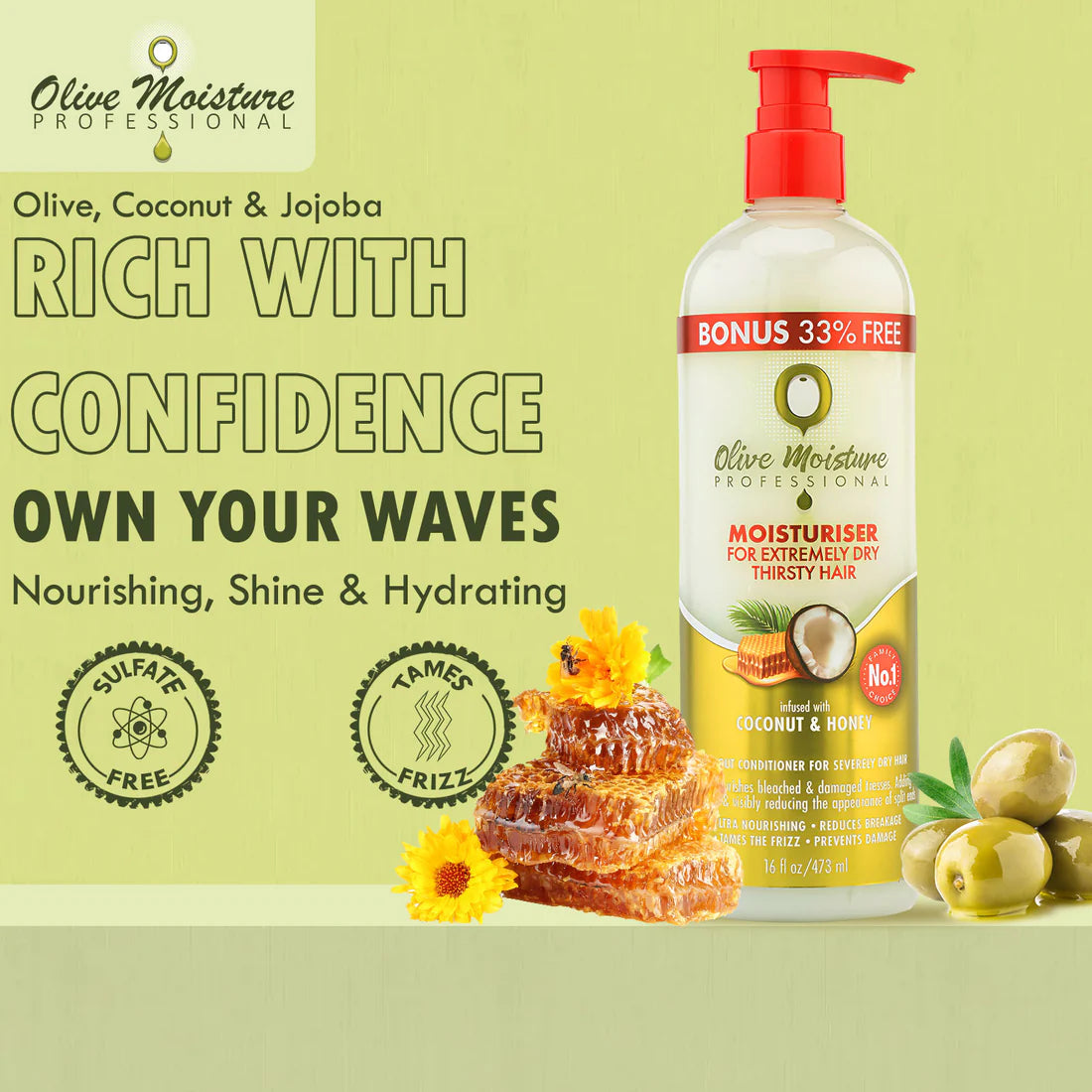 Olive Moisture Moisturiser 473ml