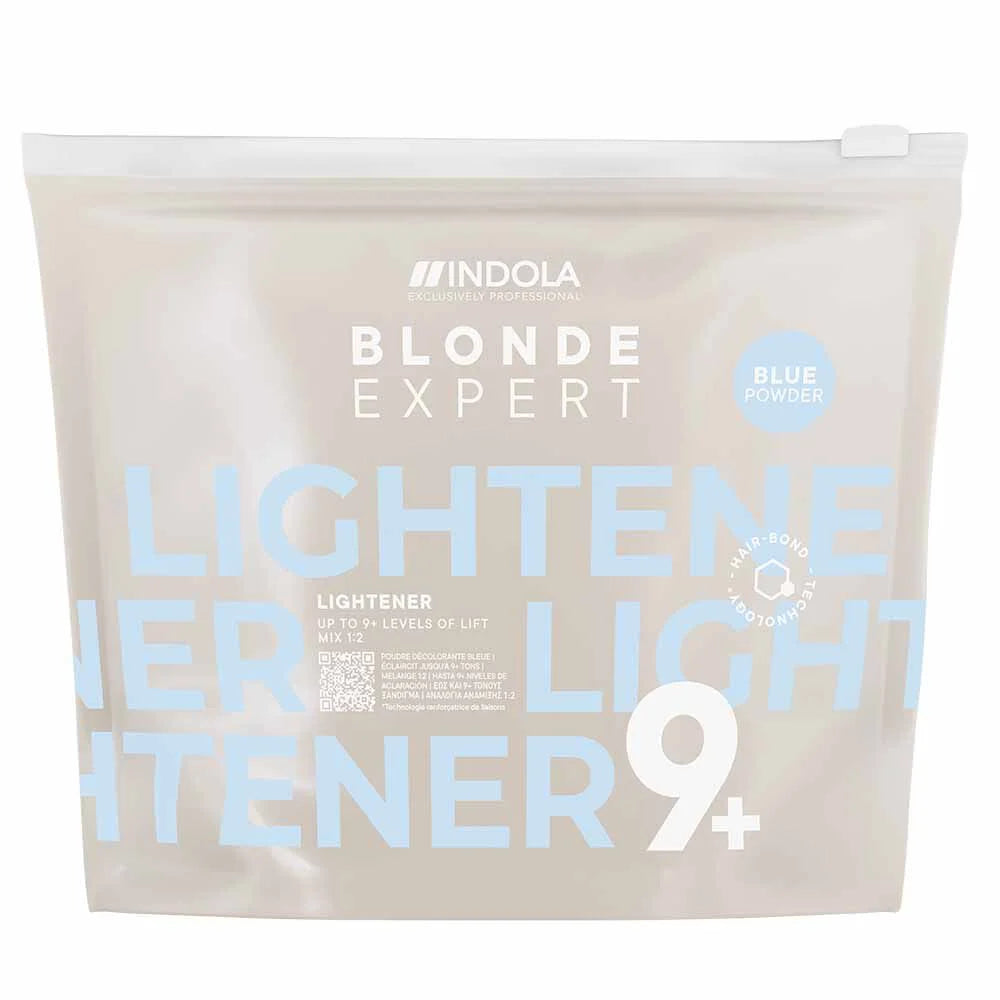 Indola Blonde Expert Lightener Up to 9+ Levels Of Lift Blue Powder