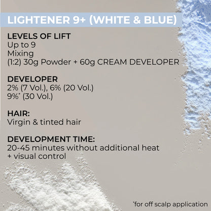 Indola Blonde Expert Lightener Up to 9+ Levels Of Lift Powder 450g usage / how to use