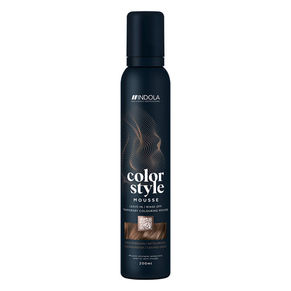 Indola Color Style Mousse 200ml Medium Brown